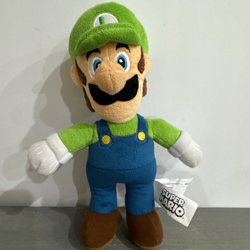 Super Mario Luigi Plush Doll 10” Stuffed Toy